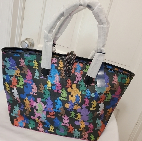 NWT Disney Dooney & Bourke Mickey Silhouette 10th Anniversary Large Tote - Picture 9 of 10